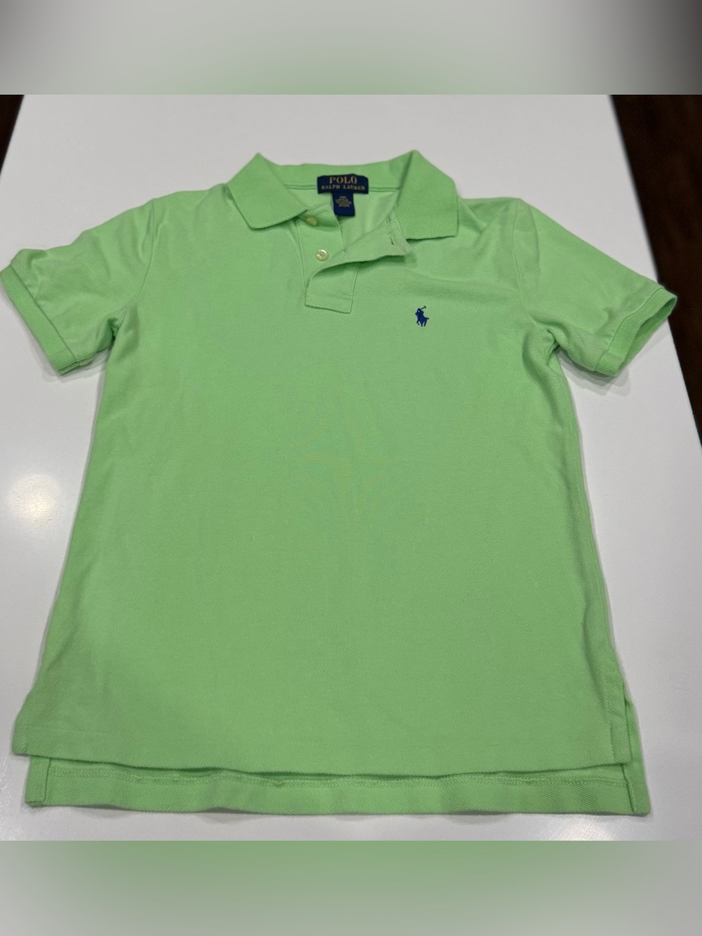 Polo by Ralph Lauren Classic Fit Boys Mint/ lime Green Polo Shirt small (8)
